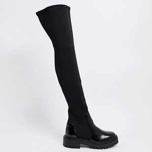🎸ASOS Keeley Chunky Over the Knee Boots Sz 6.5